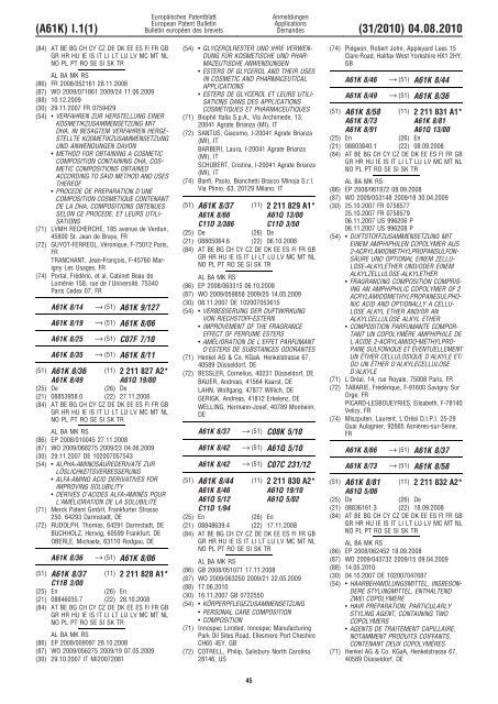 Bulletin 2010/31 - European Patent Office