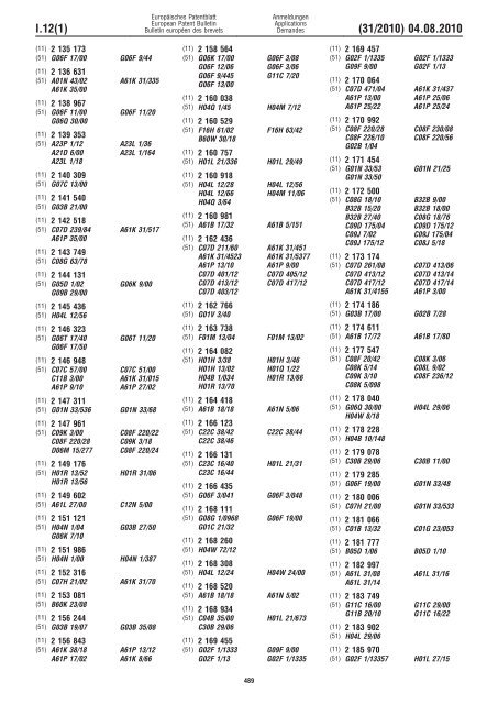 Bulletin 2010/31 - European Patent Office