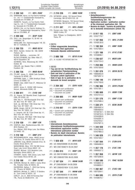 Bulletin 2010/31 - European Patent Office