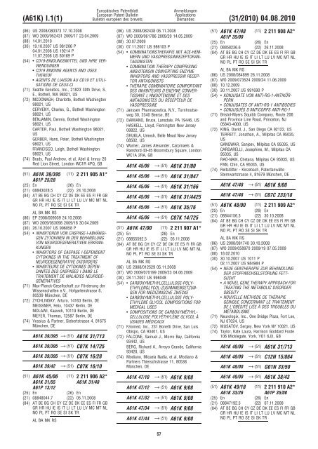 Bulletin 2010/31 - European Patent Office