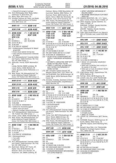 Bulletin 2010/31 - European Patent Office