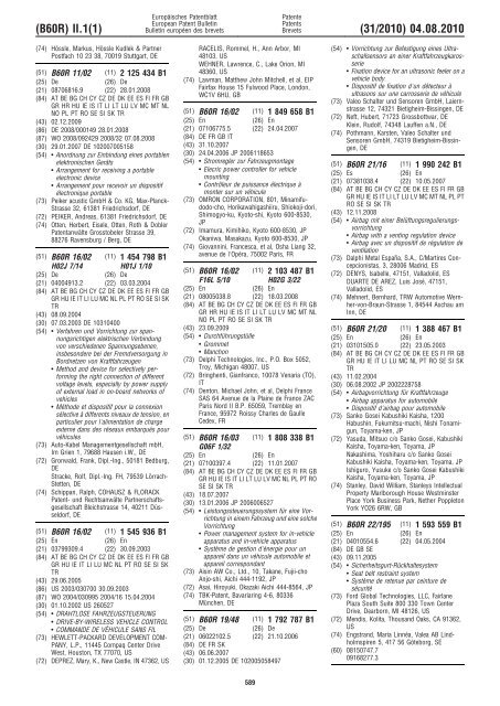 Bulletin 2010/31 - European Patent Office