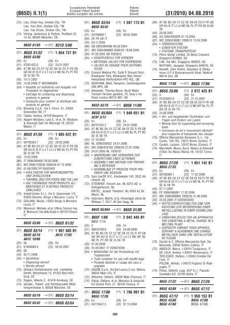 Bulletin 2010/31 - European Patent Office