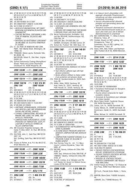 Bulletin 2010/31 - European Patent Office