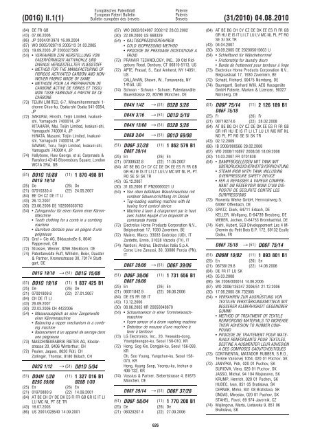 Bulletin 2010/31 - European Patent Office