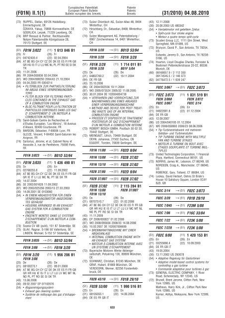 Bulletin 2010/31 - European Patent Office