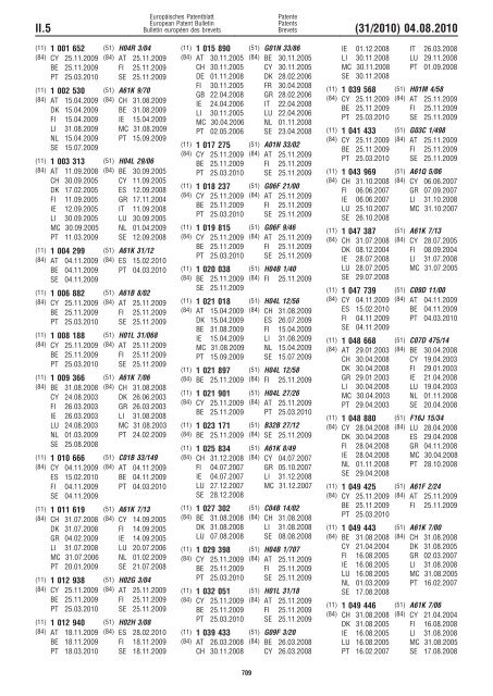 Bulletin 2010/31 - European Patent Office