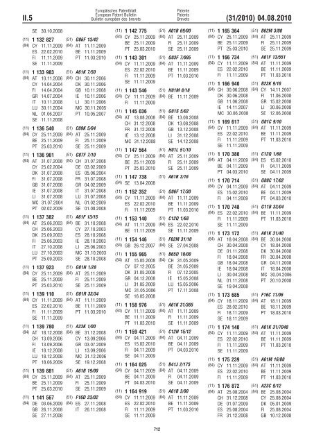 Bulletin 2010/31 - European Patent Office