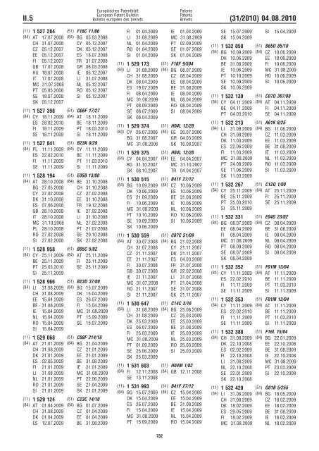 Bulletin 2010/31 - European Patent Office