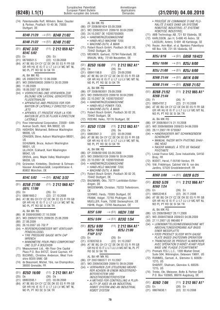 Bulletin 2010/31 - European Patent Office