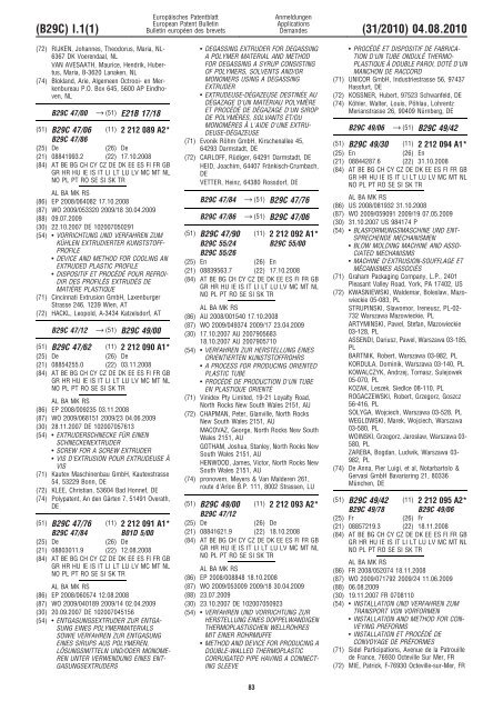 Bulletin 2010/31 - European Patent Office