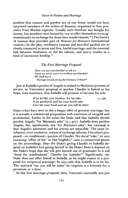 Incest in Pardon and Marriage - People Fas Harvard