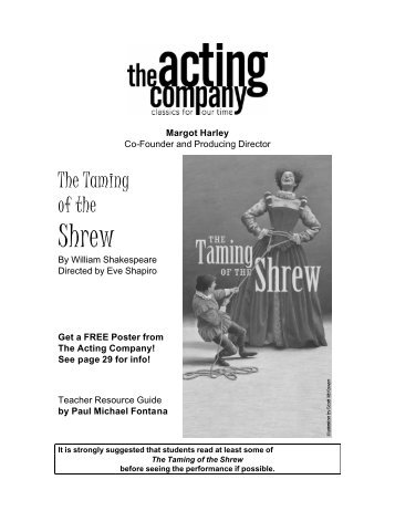 2001/02 Guide: The Taming of the Shrew - The Acting Company