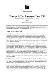 Teshuva & the Dilemma of Free Will - Hillel