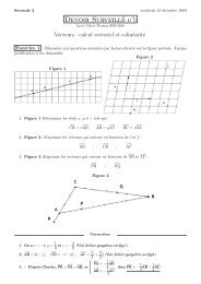 Devoir De Seconde Sur Les Vecteurs