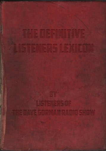 The Definitive Listeners Lexion Dictionary - Emma Corsham