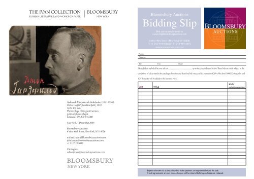 RUSSIAN - Bloomsbury Auctions