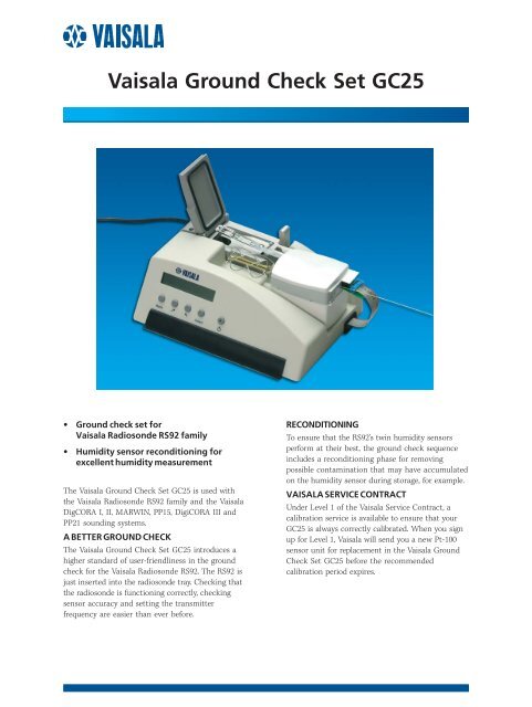 Vaisala Ground Check Set GC25
