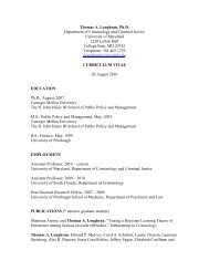 Thomas Loughran CV 2010.pdf - Criminology and Criminal Justice ...