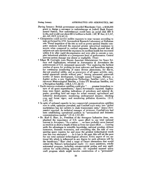 Astronautics and Aeronautics, 1967 - NASA's History Office