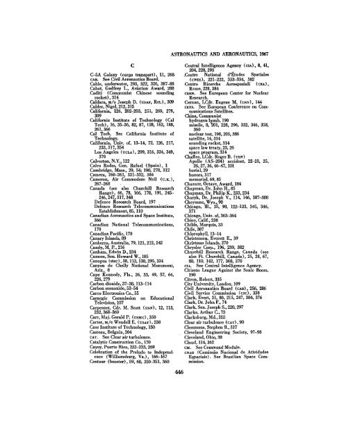 Astronautics and Aeronautics, 1967 - NASA's History Office