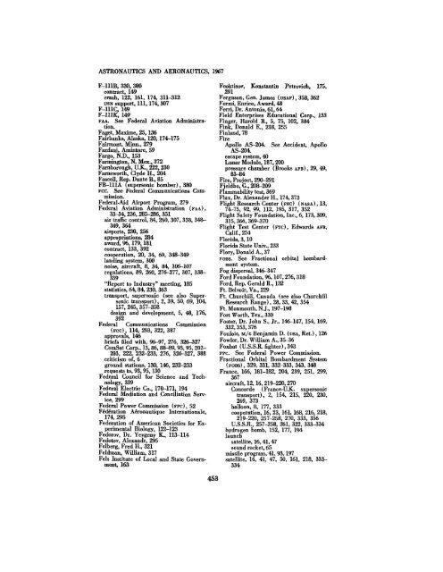 Astronautics and Aeronautics, 1967 - NASA's History Office