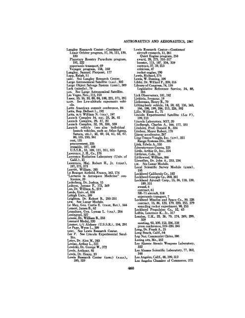 Astronautics and Aeronautics, 1967 - NASA's History Office