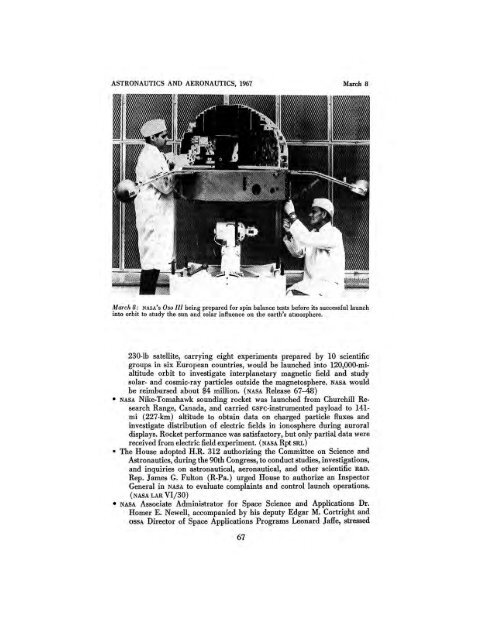 Astronautics and Aeronautics, 1967 - NASA's History Office