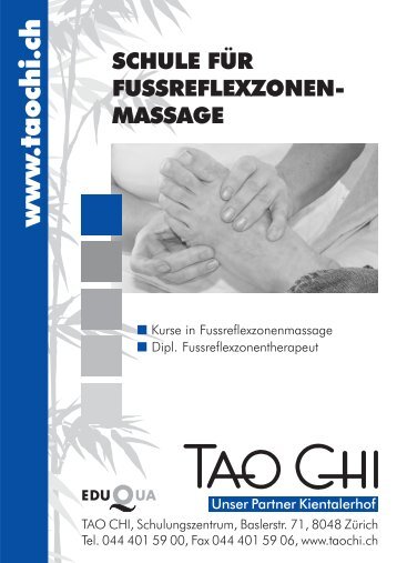 Dipl. Fussreflexzonen- therapeut - Tao Chi