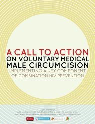 A Call to Action on Voluntary Medical Male Circumcision - AVAC