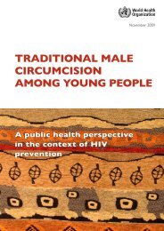 Traditional male circumcision among young people - Clearinghouse ...