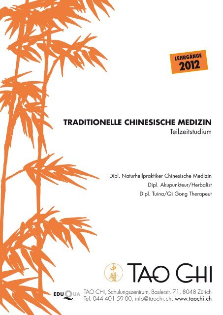 TRADITIONELLE CHINESISCHE MEDIZIN (TCM) - Tao Chi