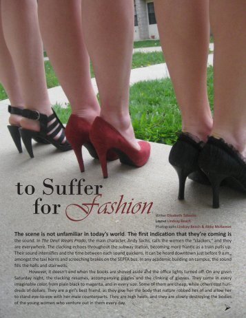 To Suffer for Fashion - La Salle University