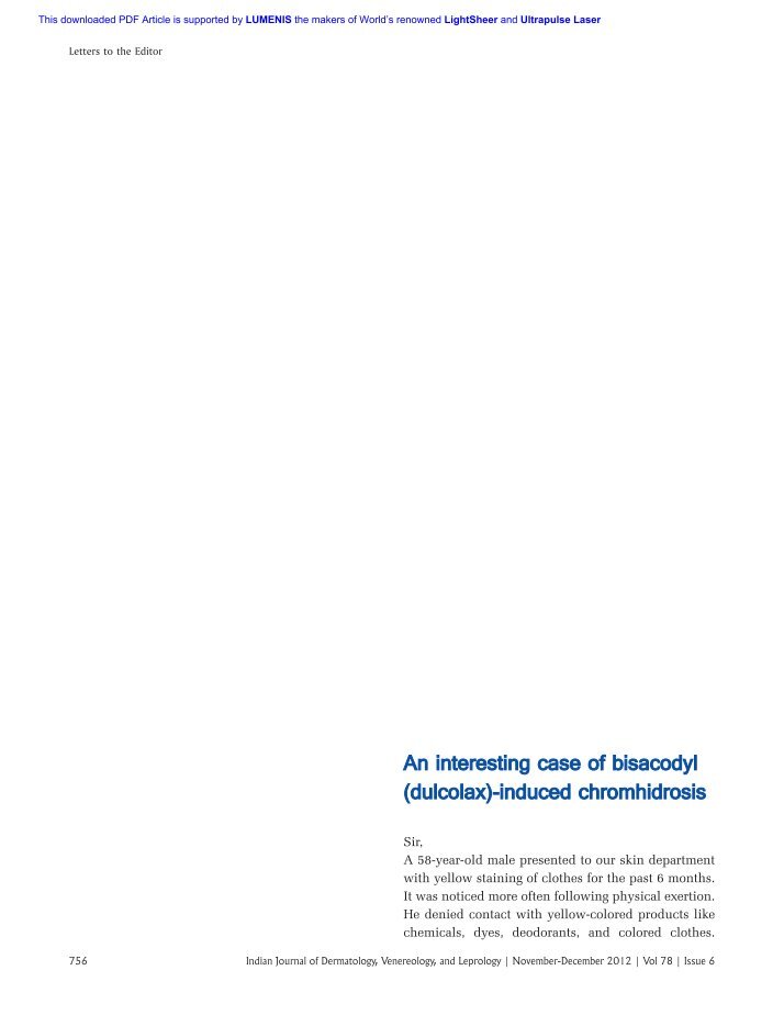 Chromhidrosis Magazines