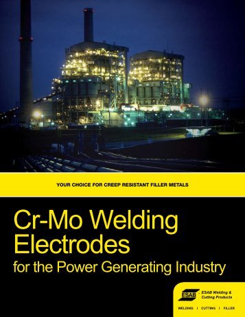 Cr-Mo Welding Electrodes - ESAB Welding & Cutting Products