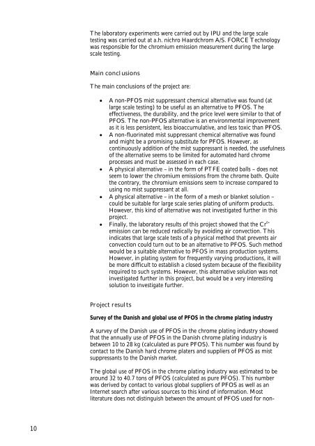 Substitution of PFOS for use in nondecorative hard chrome plating