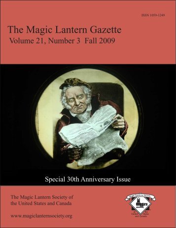 The Magic Lantern Gazette - Library