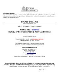 View Syllabus - Regent University