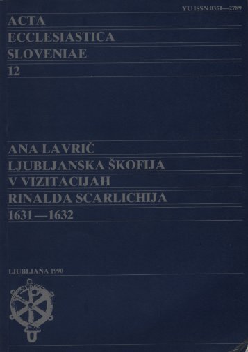 ACTA ECCLESIASTICA SLOVENIAE