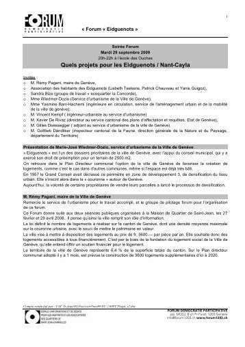 Quels projets pour les Eidguenots / Nant-Cayla - Forum Saint-Jean ...