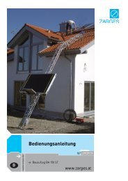 Bedienungsanleitung - Zarges GmbH