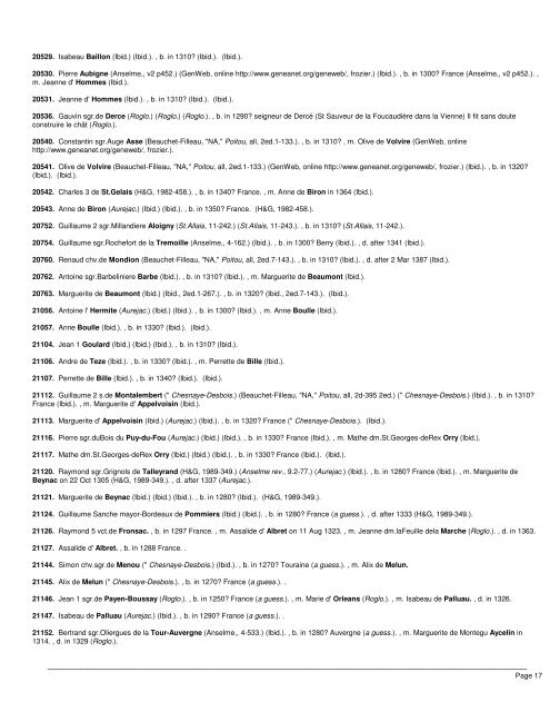 Ancestry of Michel de Villejoin Rousseau - Lagenealogy.net