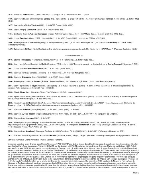 Ancestry of Michel de Villejoin Rousseau - Lagenealogy.net