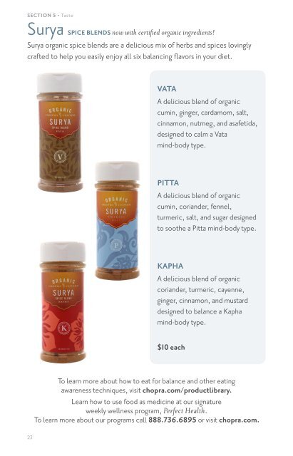 PRODUCTS CATALOG - Chopra