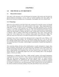 CHAPTER 2 2.0 THE PHYSICAL ENVIRONMENT - Department of ...