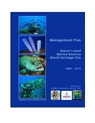 Management Plan - Glover's Reef Marine Reserve