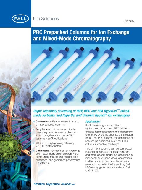 PRC Prepacked Columns for Ion Exchange and Mixed-Mode ...