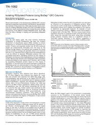 Isolating PEGylated Proteins Using BioSep GFC Columns - Net