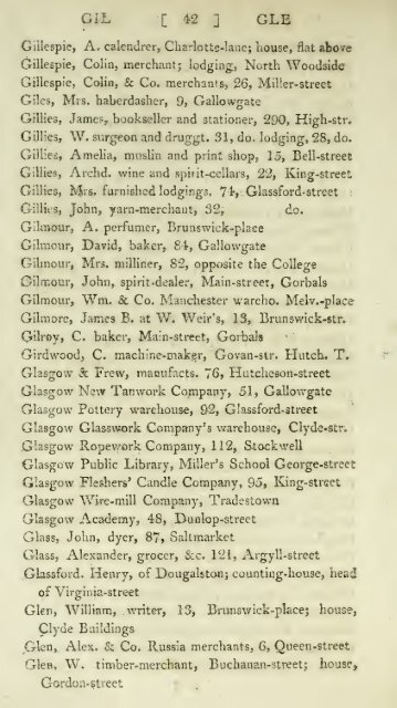 The Glasgow directory - National Library of Scotland