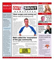 'moonshine' of the gay community - Out & About Newspaper